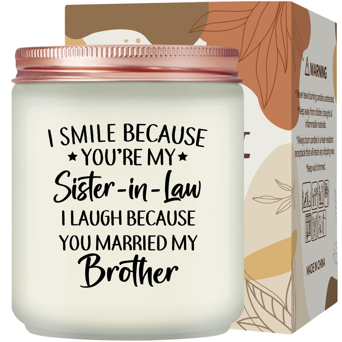 Maybeone Mothers Day Gifts for Sister in Law - Birthday Christmas Valentines Day Wedding Gifts for Sister in Law - Lavender Scented Candle