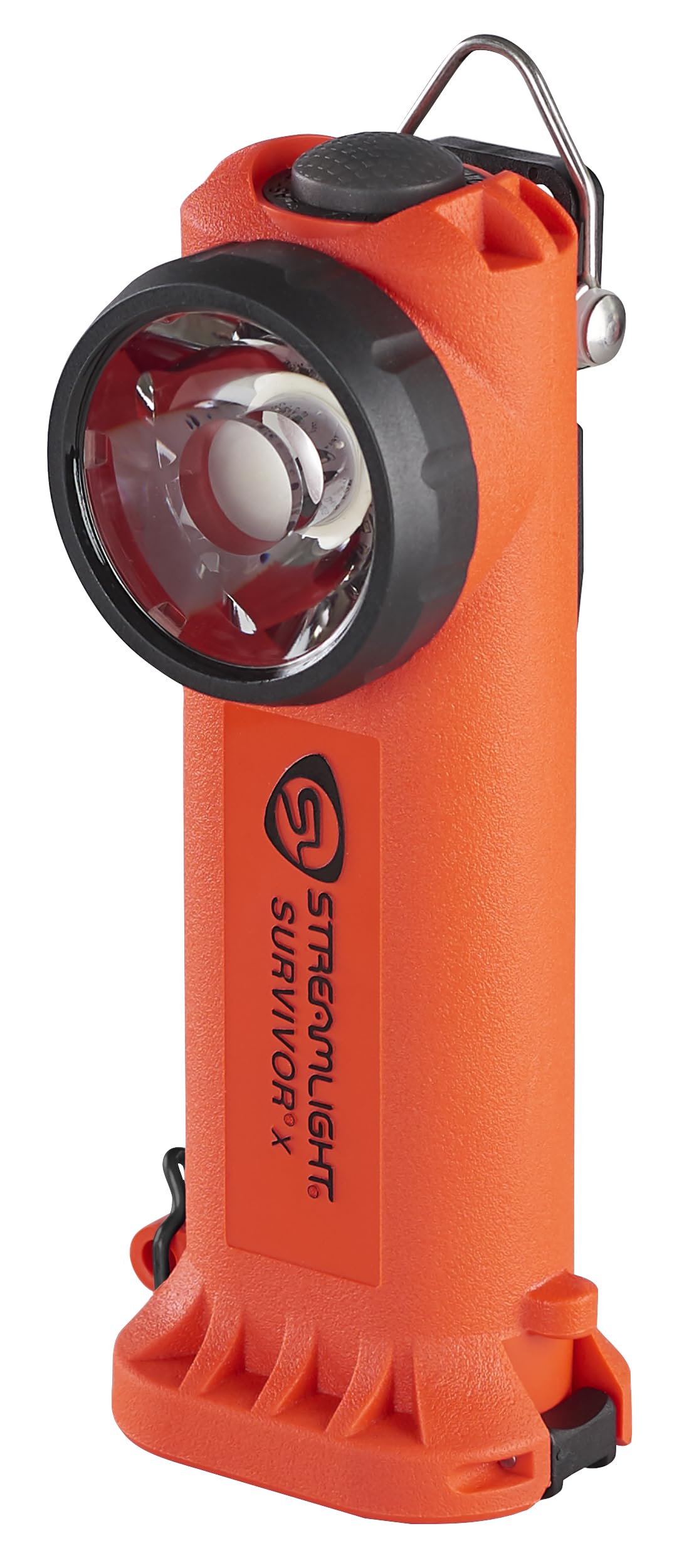 Streamlight 90950 Survivor X 250-Lumen Right-Angle Firefighter's Flashlight with Three (3) "AA Alkaline Batteries, Orange