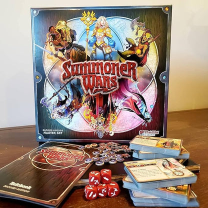 Plaid Hat Games Summoner Wars Second Edition Master Set – Tactical Dueling Card Game – Includes 6 Faction Decks Custom Dice and Game Board – Ages 9+ 2 Players