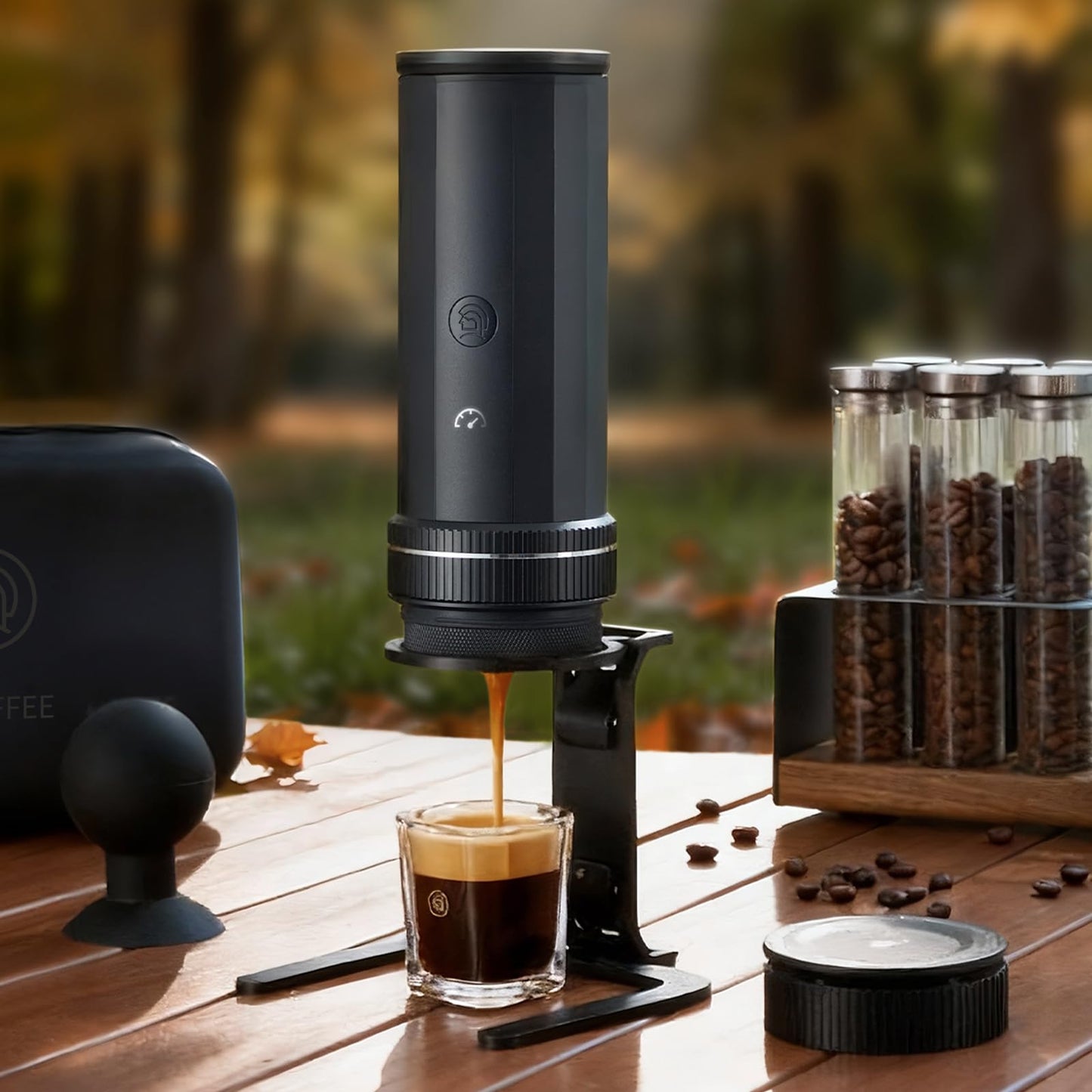 zeroHero Portable Espresso Machine, 20Bar Travel Coffee Maker with Self-Heating – USB-C Rechargeable Electric Espresso Machine for Camping, Car & Home, Rich Crema