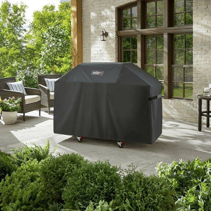 Weber Premium Outdoor Grill Cover - Durable Water-Resistant Protection for Genesis 300 Series Gas Grills