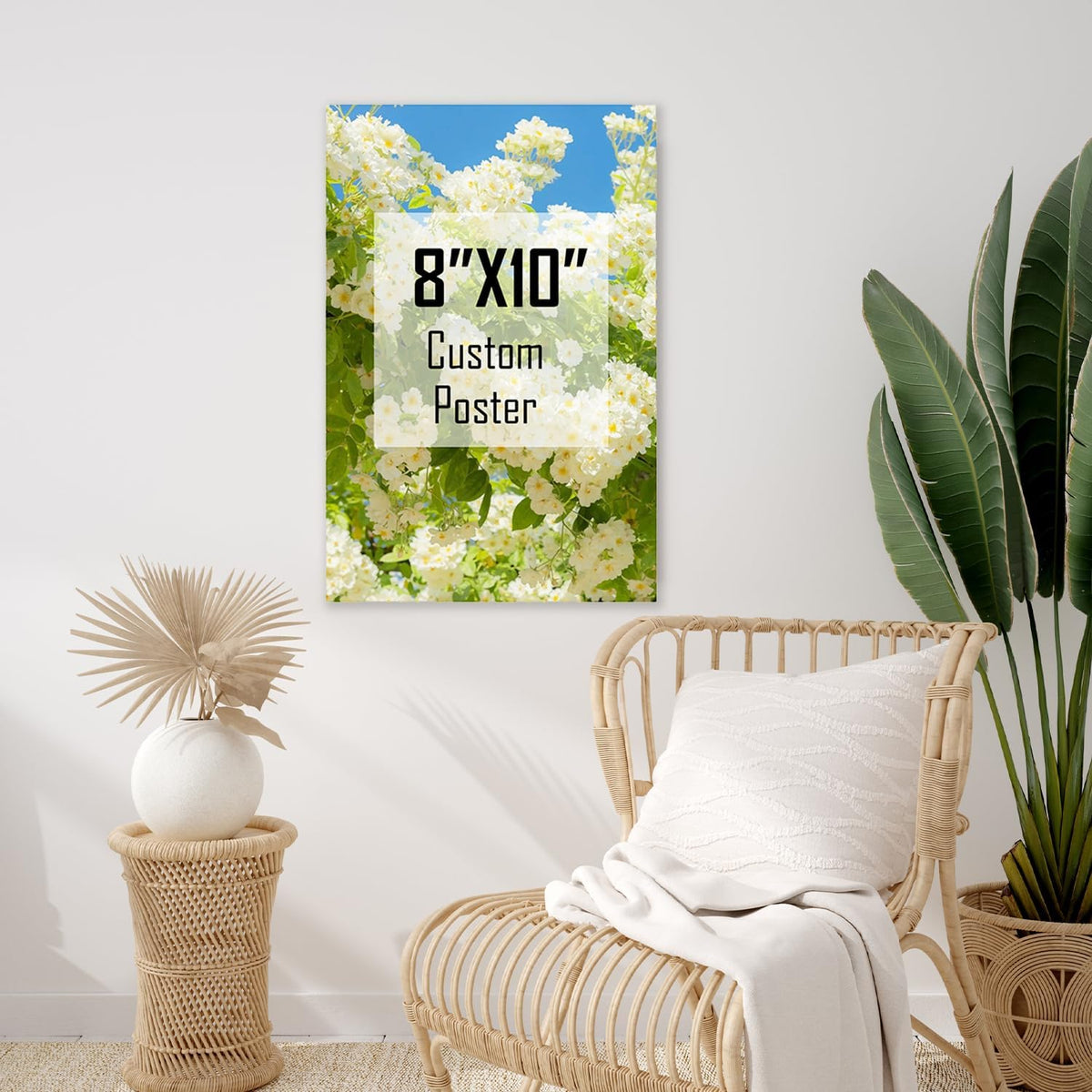 ZXDZSM Custom Canvas Poster | Personalized Photo Wall Art - Unframed 8" x 10" Size