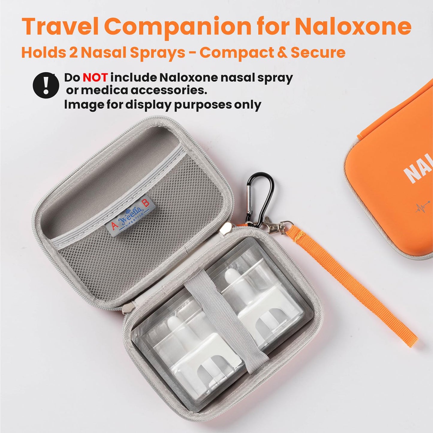 weefla Reflective Naloxone Carry Case for Nasal Sprays, 10-Pack