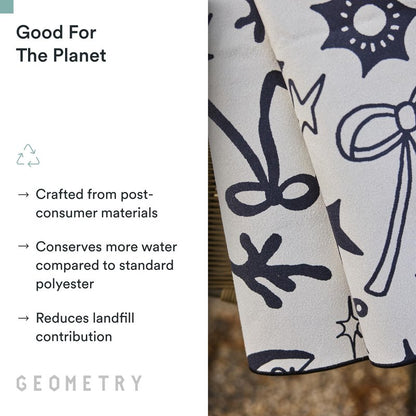 GEOMETRY Micro-Loop Beach Towel – Spring & Summer Collection – Quick-Dry, Sand-Resistant, Ultra-Absorbent Compact Towel for Beach & Travel (Wind Down)