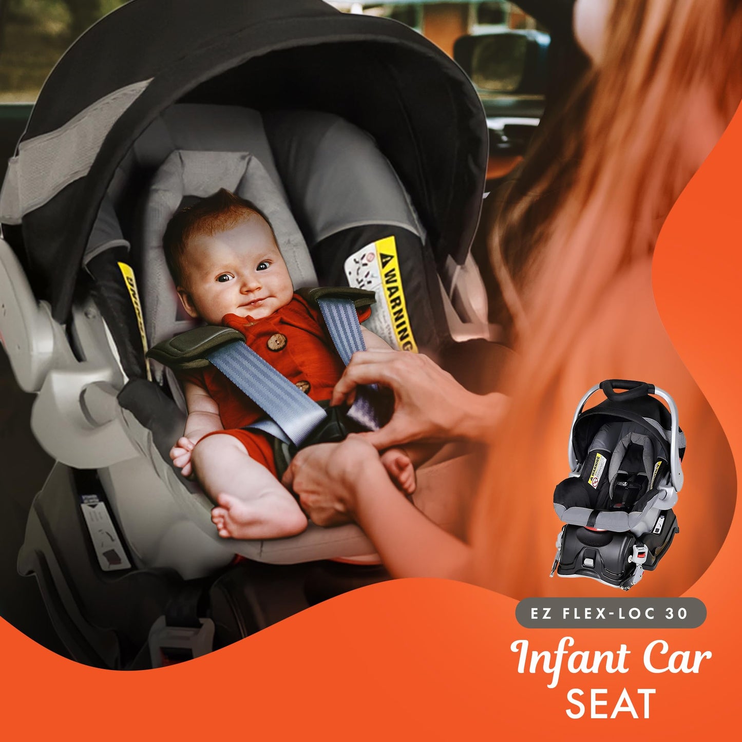 Baby Trend Expedition® Jogger Travel System with EZ Flex-Loc® Infant Car Seat, Millenium White