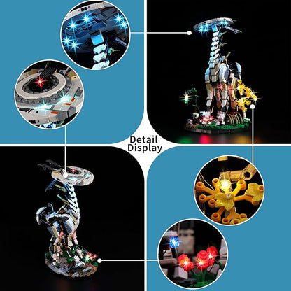 BrickSoul Led Light Kit for Lego 76989 Compatible with Horizon Forbidden West:Tallneck Building Set Lego Light Kit Light Up Legos Tallneck - NO Lego Blocks Set (RC Version)