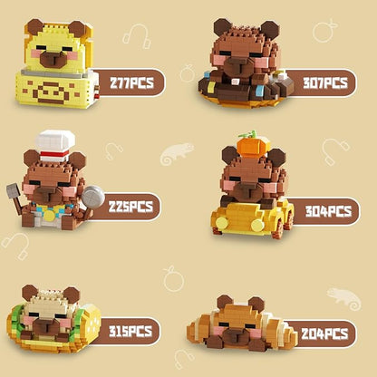 HIGH GODO Capybara Party Favors Building Set 1632PCS Cute Capybara Building Blocks for Goodie Bag Stuffers Party Favors Birthday Gift for Adult Teens 14+ (Not Compatible with Major Brand)