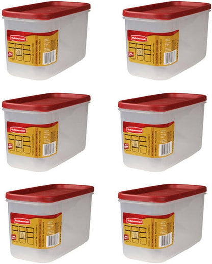 Rubbermaid - 10-Cup Clear Dry Food Storage Containers with Graduation Marks | Set of 6