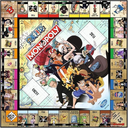 One Piece Monopoly Board Game For 2-8 Players