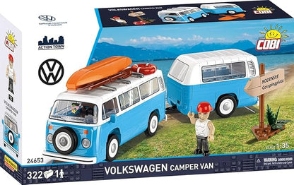 COBI Action Town Volkswagen Camper Van 1:35 Scale Building Set 322 Pieces