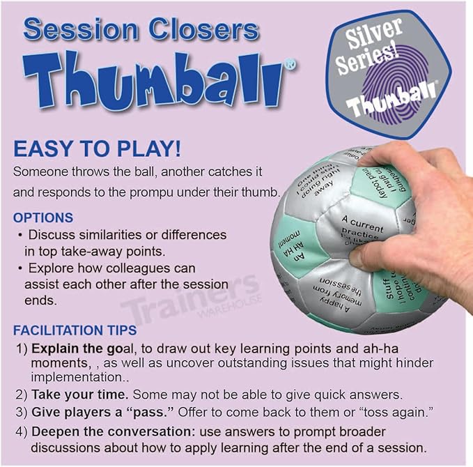Trainers Warehouse 6 Thumball Collection 32 Prompts for Conversation Team Building Relationship and Training