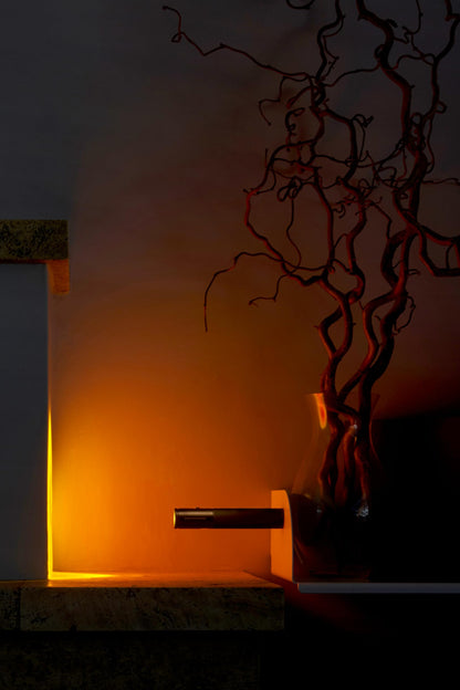 HALO EDITION Mag 2 Sunset Lamp - The Original - Portable Battery Light, Designed by Mandalaki in Italy, Dimmable LED Lamp, Flashlight, Magnetic System, USB-C Cable, Suspension Kit, IP54, 142x28 mm