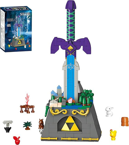 The Master Sword Building Blocks Sets Game Theme Swords Toy Model Creative Gift for Adults Teens 455 PCS