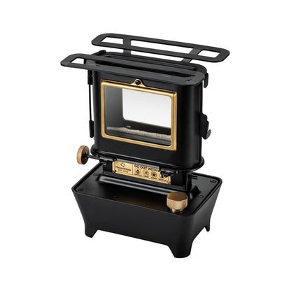 Thous Winds Camping Oil Lantern, Fuel Lamp for Outdoor Lighting Portable Stove for Cooking Warming, Black