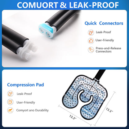ICYTHRP Cold Therapy Machine with Programmable Timer, FSA Eligible HSA, Portable Ice Machine for Knee After Surgery, Knee Replacement Recovery System for Pain Relief with Universal Pad