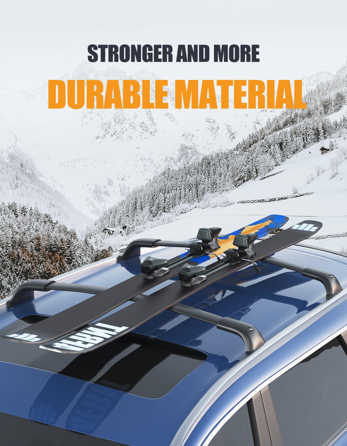 KINGGERI 300lbs Lockable Roof Racks Cross Bars Compatible with Jeep Compass 2018-2026, All Aluminum Heavy Duty Crossbars Rooftop Cargo Basket Luggage Kayak Canoe Snowboard Bike SUV Accessories