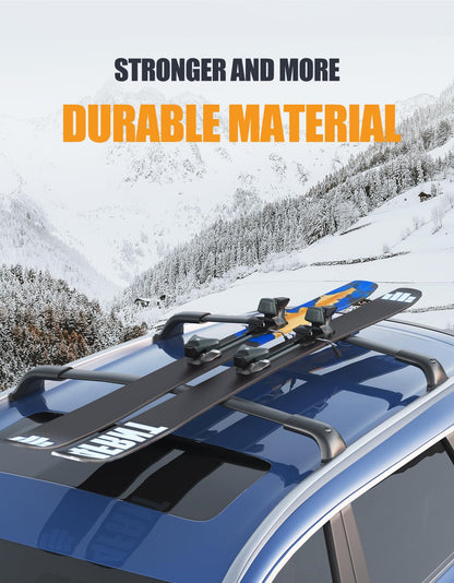 KINGGERI 300lbs Lockable Roof Racks Cross Bars Compatible with Jeep Compass 2018-2026, All Aluminum Heavy Duty Crossbars Rooftop Cargo Basket Luggage Kayak Canoe Snowboard Bike SUV Accessories