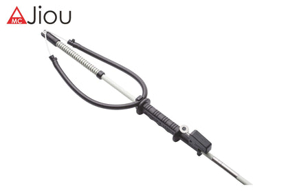 A MC JIOU Fishing Pole Spear Trigger Glass Fiber 5.5' Travel 3 Pieces Hawaiian Sling with 3 Prong Tip and Bag