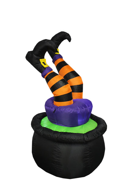 4 FT Tall Halloween Inflatable Three Pumpkins LED Lights Decor