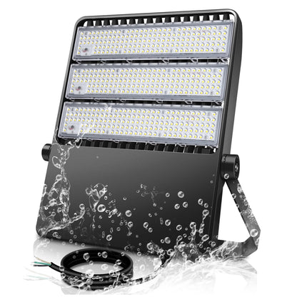 Tomourd 58000LM Super Bright LED Stadium Light 360W, Shoe Box Flood Light for Parking Lot & Sports Arena, 5000K 110-277V IP65 Waterproof Commercial Outdoor Security Lighting, Yoke Mount Fixture