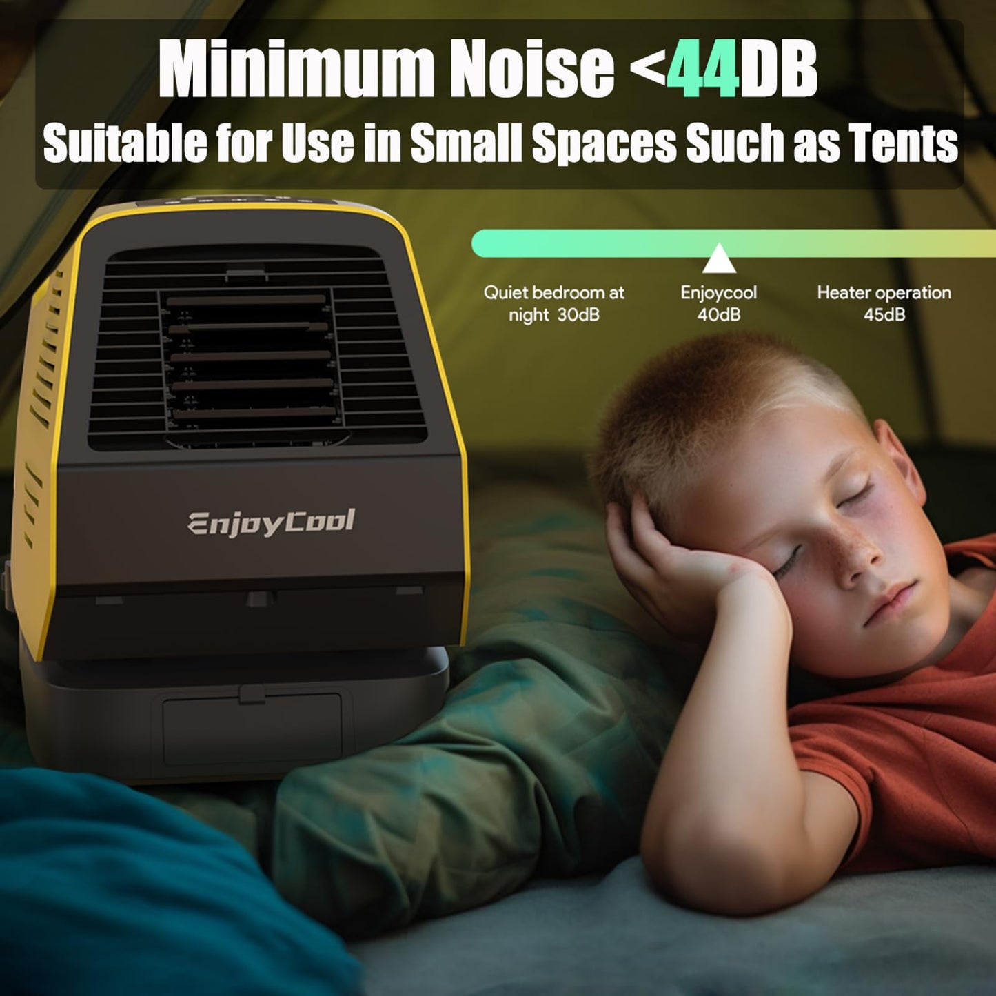 Portable Air Conditioner, Tent Air Conditiones Outdoor Air Conditioner, 2380BTU Home Air Conditioning Cooling Unit, 24V, 222W Low Power, for Outdoor Camping Tents, Cars, Trucks, Parties (yellow 2)