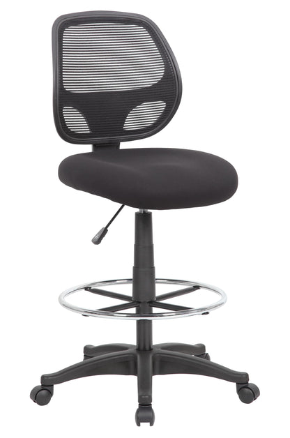 Boss Office Products Commercial Grade Mesh Stool, Black
