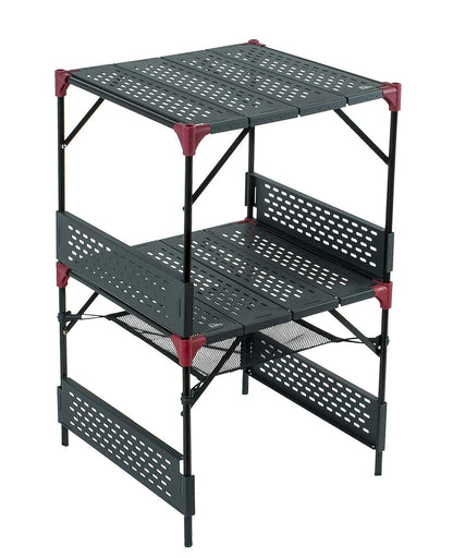 iClimb 3 Extendable Folding Table L and 2 Pack Connecting Plates and 1 Lantern Hanger Bundle, Ultralight Compact for Many People Camping Backpacking Beach Concert BBQ Party
