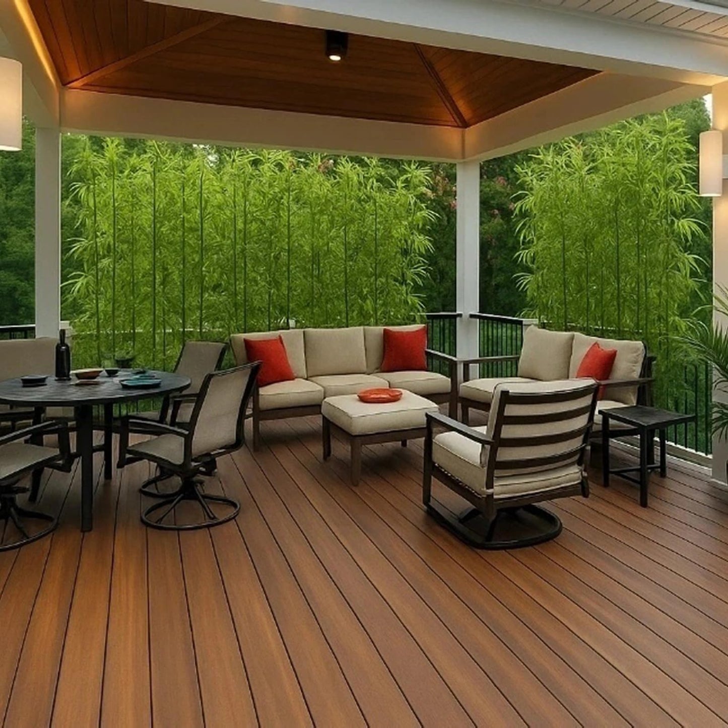 6ft (20 Pack) Fake Bamboo, Outdoor Artificial Bamboo Plants, Designed for Patio and Deck Privacy,Also Can Be Used for Screen Dividers and Backyard Decoration