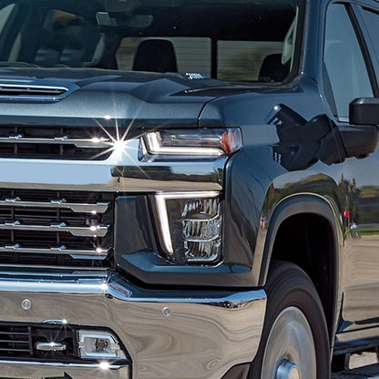 Duolctrams OEM Style LED Type Headlight Assembly Compatible with 2020-2023 Chevy Silverado 2500HD 3500HD High Country/LTZ Left Driver Side 84738618 GM2502505