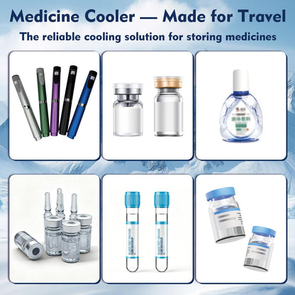Sendowtek Insulin Cooler Travel Case USB Battery Powered with Biogel