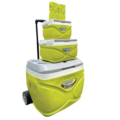 Pinnacle Thermoware Insulated Cooler Bag with Wheels, 11 Liters, Green, Polyurethane