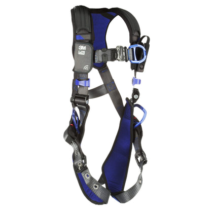 3M 1113420 DBI-SALA ExoFit X300 Comfort Vest Climbing/Positioning Safety Harness, General Industry Fall Protection, Back, Front, and Hip D-Rings, Tongue Leg Buckle, Auto Lock Quick Connect Chest,Small