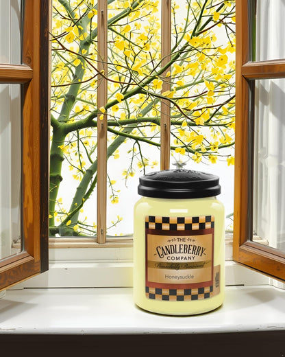 Candleberry Candles | Honeysuckle Candle | Best Candles on The Market | Hand Poured in The USA | Highly Scented & Long Lasting | Large Jar
