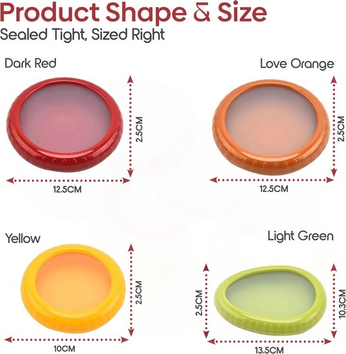 Food Popz Set of 4 Storage Containers - Anti-Oxidation Box for Avocado, Onion, Lemon & Tomato | BPA-Free Fresh Pod