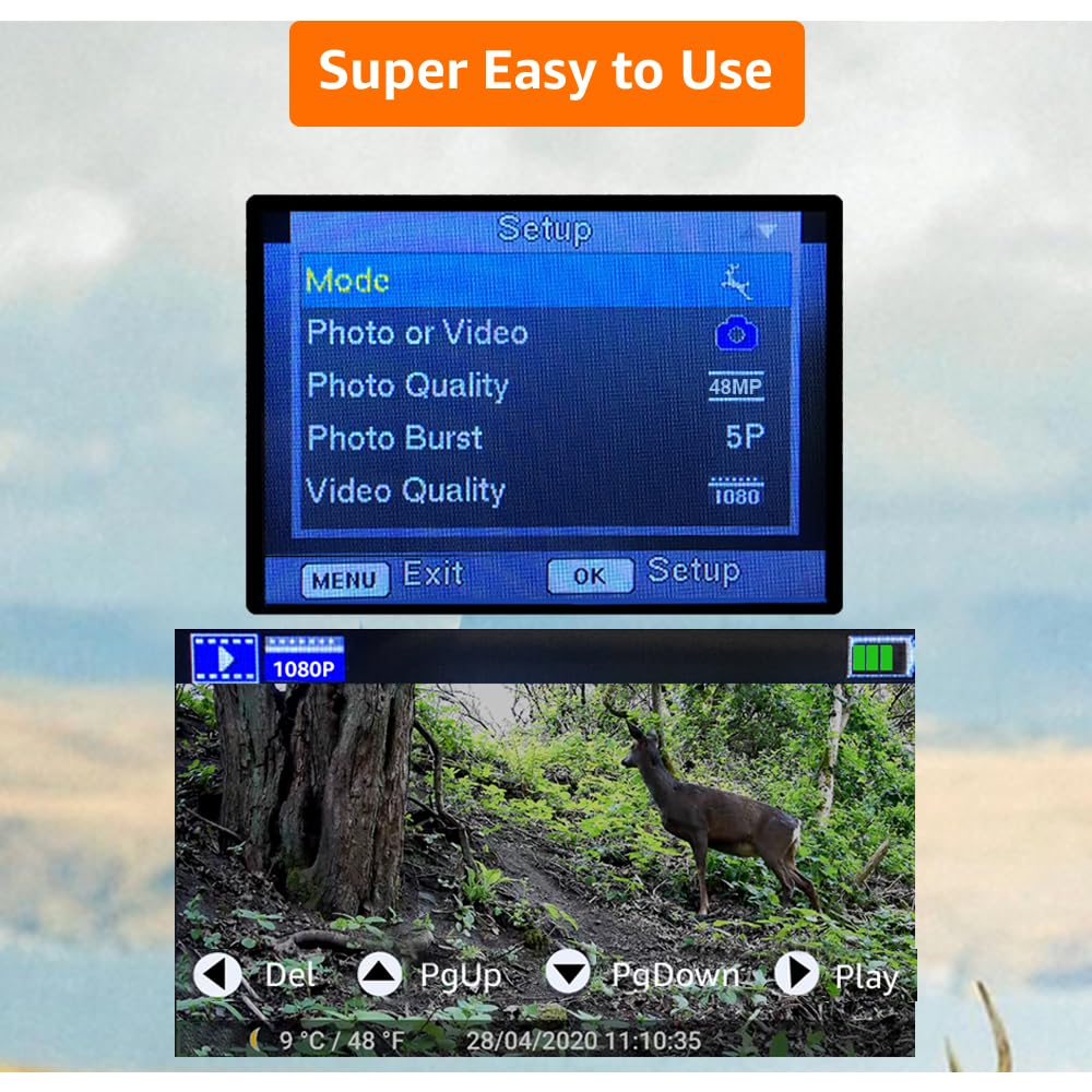 GardePro A3S 2-Pack Trail Camera (Non-Cellular, Non-WiFi), Enhanced Low-Light Performance, 64MP Photo & 1296P HD Video, 0.1s Trigger, 100ft No-Glow Night Vision, Motion Activated Wildlife Camera