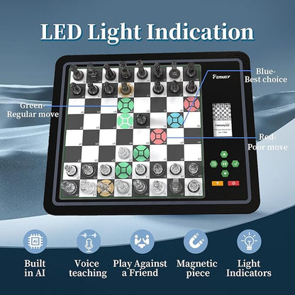 Electronic Chess Set Computer Chess Game Electronic Chess Set Game Chess Sets Games Lovers for Beginners Great Partner for Play and Practice