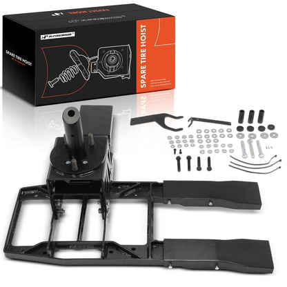 A-Premium Spare Tire Hoist Spare Tire Winch Carrier Compatible with Jeep Wrangler JL 2018 2019 2020 2021 2023 2024
