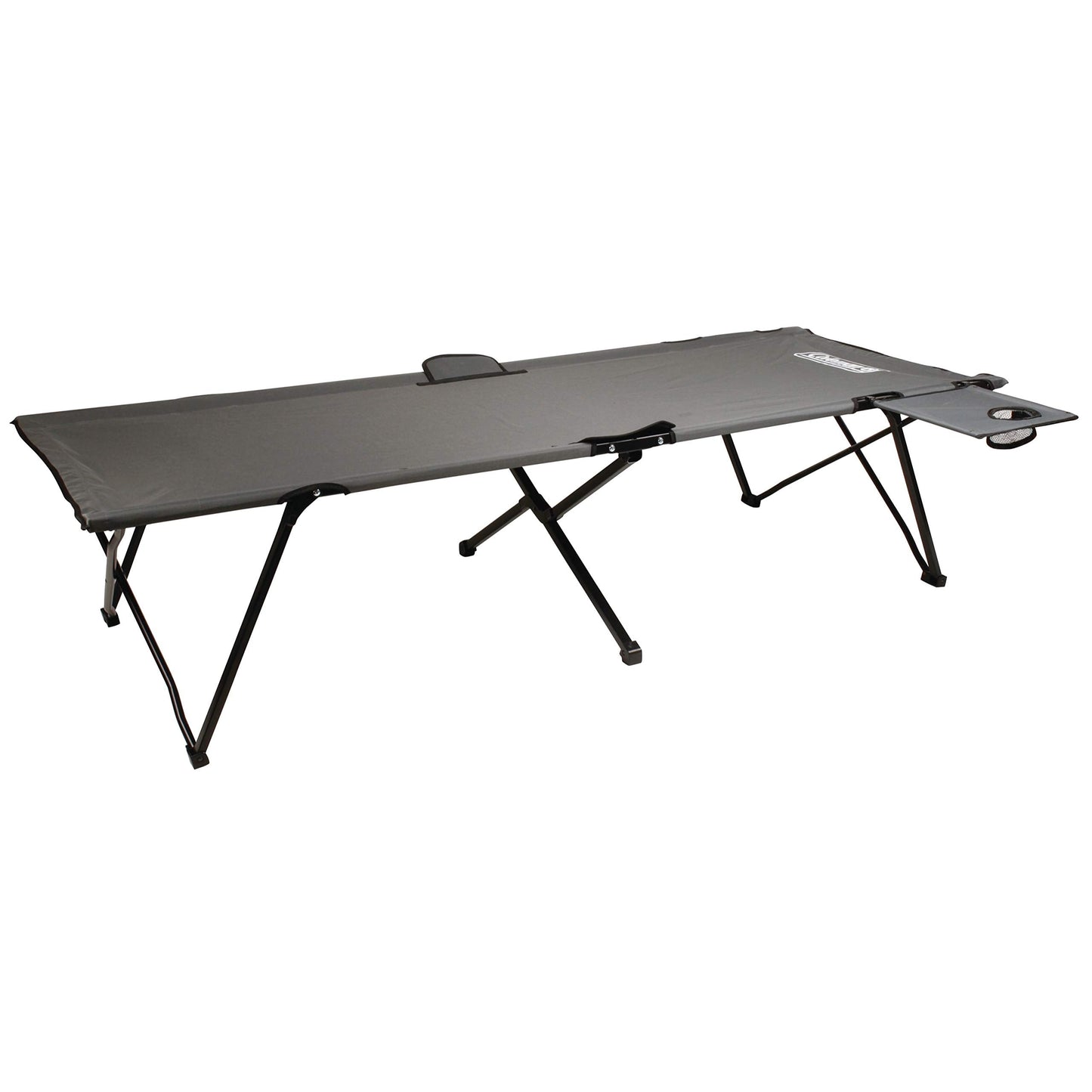 Coleman Pack-Away Big ‘n Tall Camping Cot with Removable Side Table, Extra Wide Cot Fits Adults up to 6ft 6in or 300lbs, Carry Bag Included
