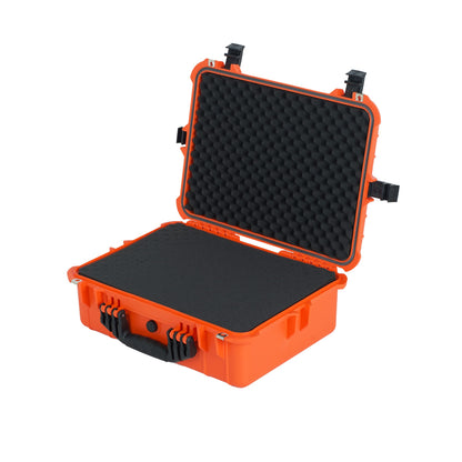 MEIJIA Portable IP67 Waterproof Protective Case,Hard Camera Case,Customized Fit Foam Inserted,Fit for Camera, Equipments, Lens,Drones,19.78“X15.77"x7.41"(Orange)
