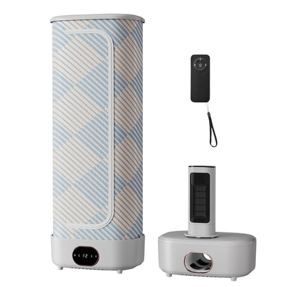 Portable Clothes Dryer, 1000W Foldable Automatic Drying Machine with Remote Control, Compact Laundry Dryer for Home, Apartment & Travel Use