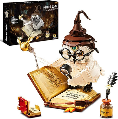 MOC Magic Owl Animal Building Set- Compatible with Lego for Adults Ideas Collectible Bird Model Creative Gifts for Adults