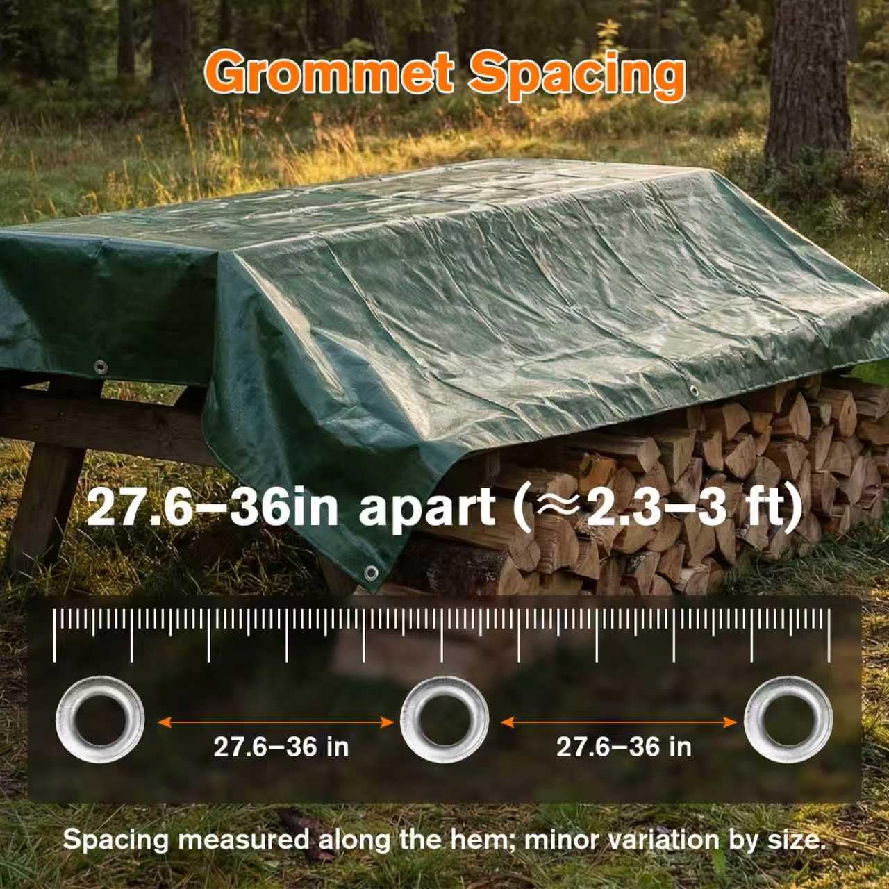 NORSGATEN 22 Mil Heavy Duty Vinyl Tarp,12x20 FT Fully Waterproof Reversible Poly Tarp with Metal Grommets, All-Weather Fade Resistant Outdoor Cover for Equipment, Truck, Roof & Woodpile,Garden Plants