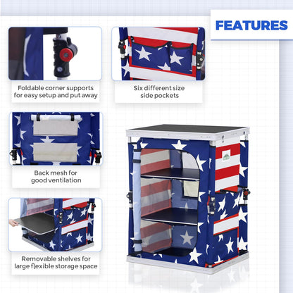 EAGLE PEAK 5x5 Pop Up Canopy and Folding Camping Table