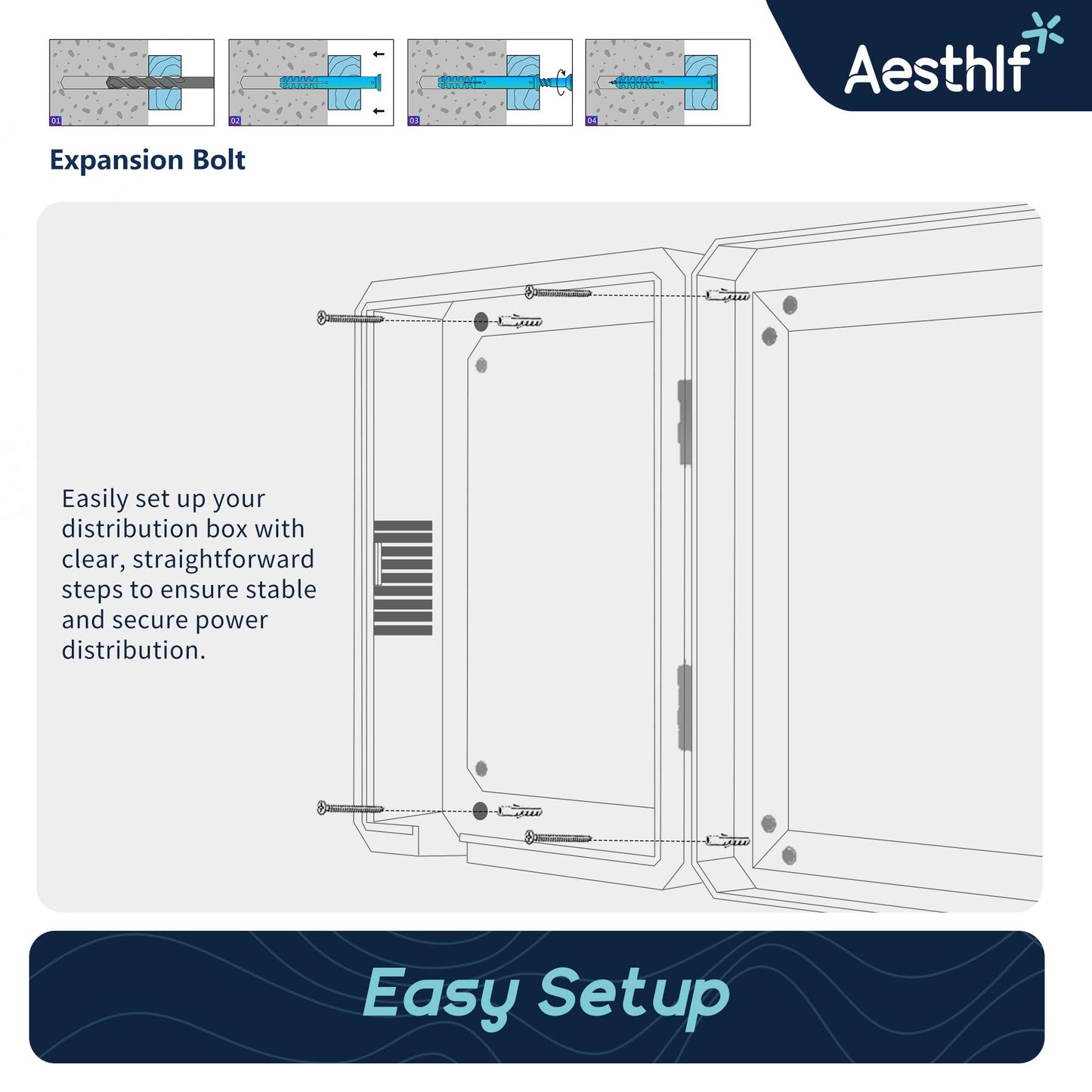 Aesthlf Outdoor EV Charger Enclosure Protect Lock Box for Tesla,Chargepoint & Home Charger,Visible,Anti-UV, Black