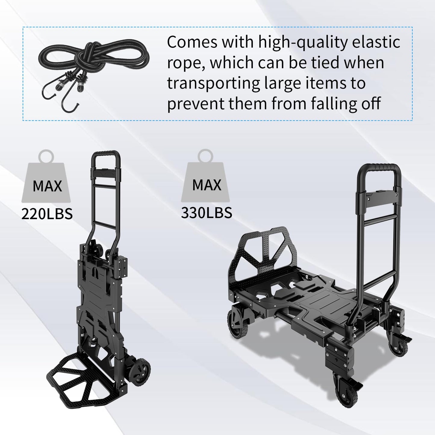 Discounted Combination of 2-in-1 Folding Hand Truck and Folding Storage Box.