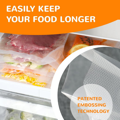 Wevac Vacuum Seal Roll - 8” x 150’ Food Saver Bags with Cutter | BPA Free, Commercial Grade for Meal Prep & Storage