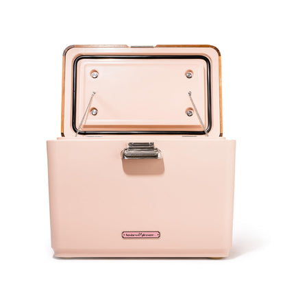Business & Pleasure Co. Hemingway Cooler - 55 Quart Insulated Ice Chest Cooler - Great for Beach, Picnics, & Boating, Dusty Pink