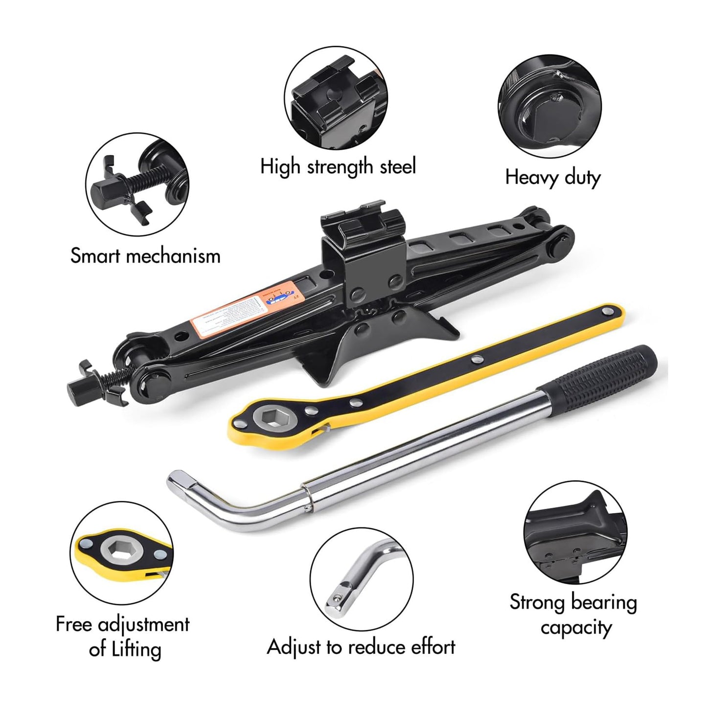 Gleyi Spare Tire Kit Compatible with 2017-2026 Model 3 - Includes 18x4 Rim, 135/80R18 Spare Tire, 26.5” Rolling Diameter Includes car Jack kit and Spare tire Bag.