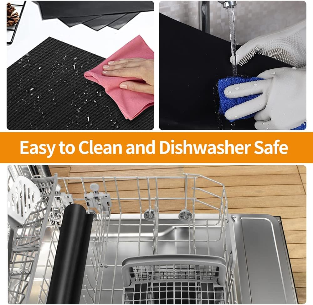 Skiennix Large Oven Liners - Reusable Nonstick Teflon Mats | 17"x25" Heavy Duty & Heat Resistant