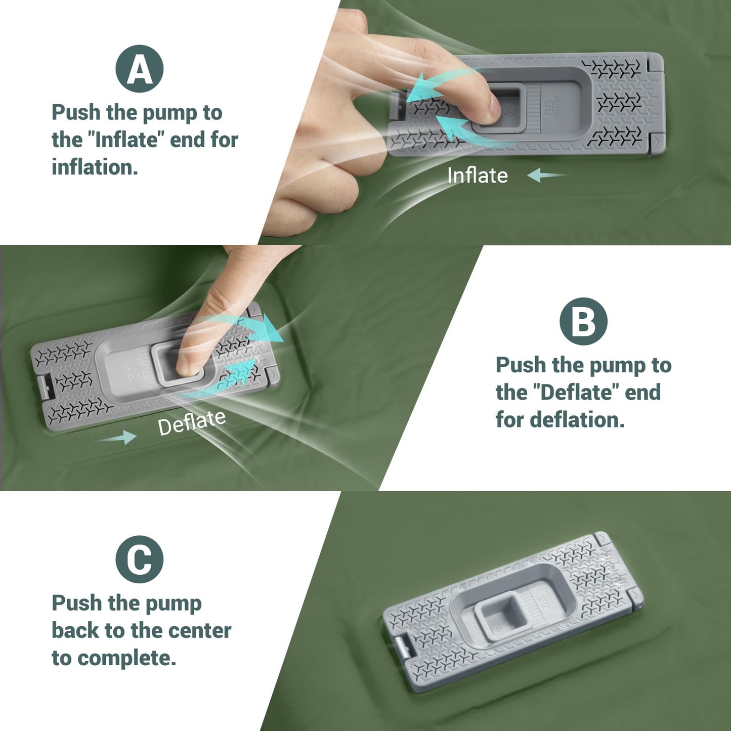 Elegear CumbreX™ Self Inflating Sleeping Pad, Built-in Electric Pump 3.15" Ultra-Thick Memory Foam Camping Mattress Pad with Pillow Double Sleeping Pad for Camping R-Value 9.5 Foam Camp Pad - Queen
